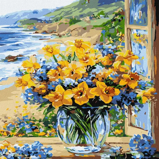 Painting by Numbers kit The flower coast KHO3301 {2}
