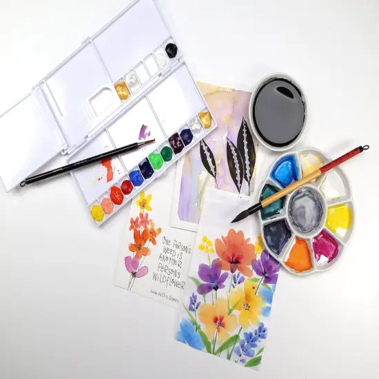 Yasutomo Folding Watercolor Palette-8 1/4" X 3 3/4" {5}