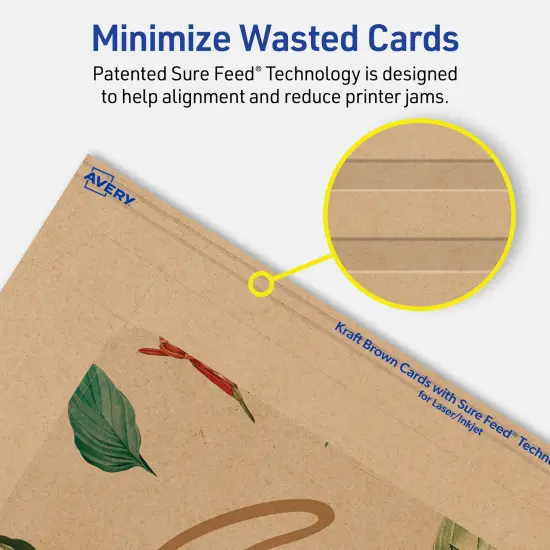 Avery Kraft Brown Postcards, 4" x 6" Rectangle Rounded Corners {4}