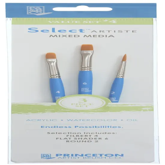 Princeton Select Brush Set 3/Pkg-SELECT BRUSH SET 4 {1}