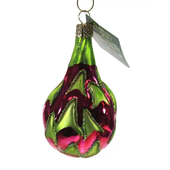 Old World Christmas 3.75 In Dragon Fruit Tree Ornament , Cactus Honolulu Queen Multicolored {2}