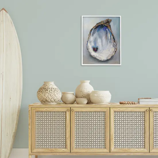 Stupell Industries Organic Oyster Shell Framed Giclee Design By Jeanette Vertentes {2}