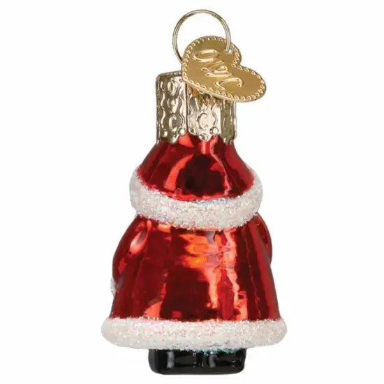 Old World Christmas 1.5 Inch Mini Santa Tree Ornament , Gumdrops Collection Jolly St Nick Red {2}