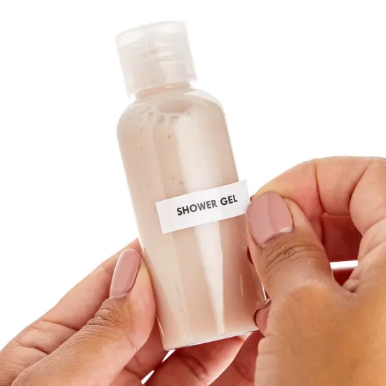 Set of 4 TSA Clear Toiletry Bags with Empty TSA Approved Travel Containers For Packing, Assorted Colors Multicolor {3}