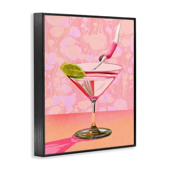 Stupell Industries Diver in Cocktail Framed Giclee Wall Art Design by Daphne Polselli {9}