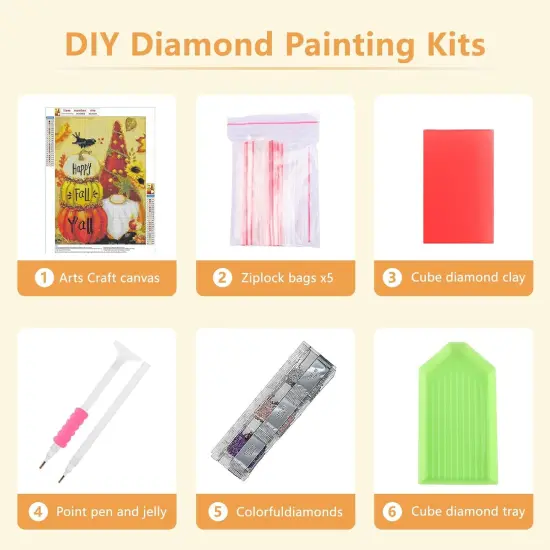 12 x 16 Inch - Gnome Diamond Painting Kits for Adults {5}