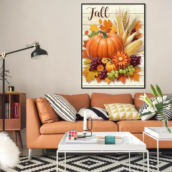 12X16Inch - Pumpkin Diamond Painting Kits for Adults {3}