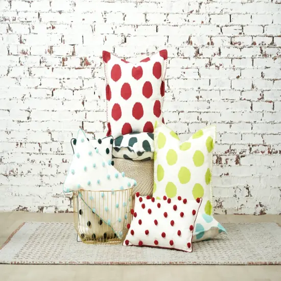 Jungle Dot Printed Throw Pillow, 20" x 20" {5}