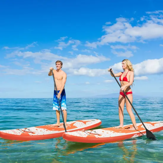 Goplus 10'5''/11' Inflatable Stand Up Paddle Board with Backpack Aluminum Paddle Pump {8}