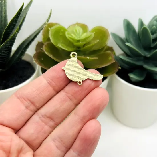 1, 4, 20 or 50 Pieces: Red Cardinal Connector Charms {3}