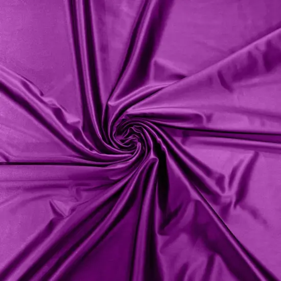 1 Yard Stretch Satin Spandex Fabric Casino Style Heavyweight Glossy Prom & Pageant Material Rose {3}