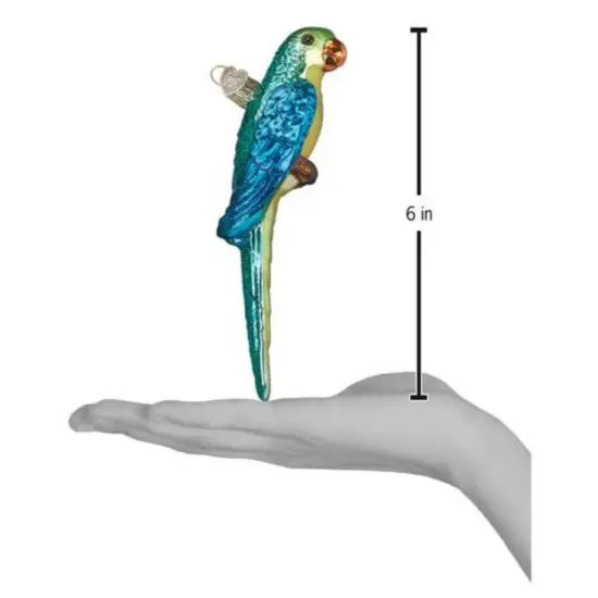 Old World Christmas 1.75 In Parakeet Christmas Tree Ornament , Ornament Bird Talk Multicolored {2}