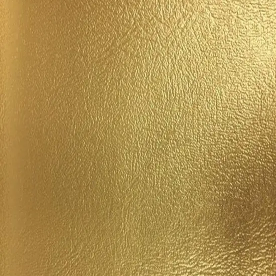 1 Yard Heavy Duty Faux Leather Vinyl Fabric For Upholstery And Automotive 54 Inch Wide Material Metallic Gold {1}