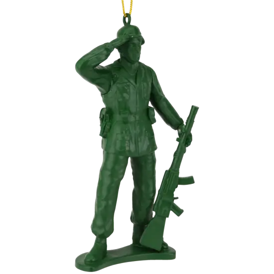 Tree Buddees Green Toy Soldier Christmas Ornament Vintage Army Man Decoration {4}
