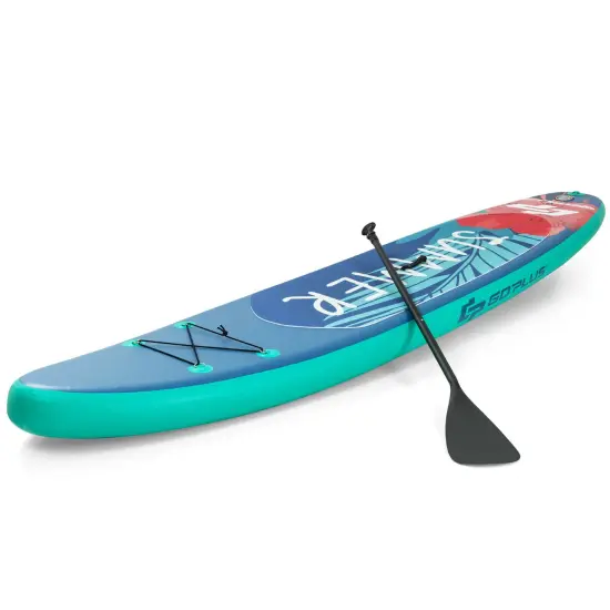 Goplus 10.5ft\11ft Inflatable Stand Up Paddle Board W/ Backpack Leash Aluminum Paddle {9}