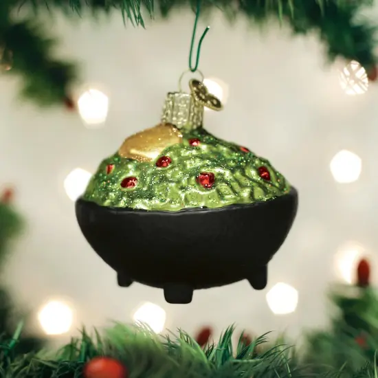 Old World Christmas 2.25 In Guacamole Christmas Tree Ornament , Ornament Fruit Dip Mexico Green {3}