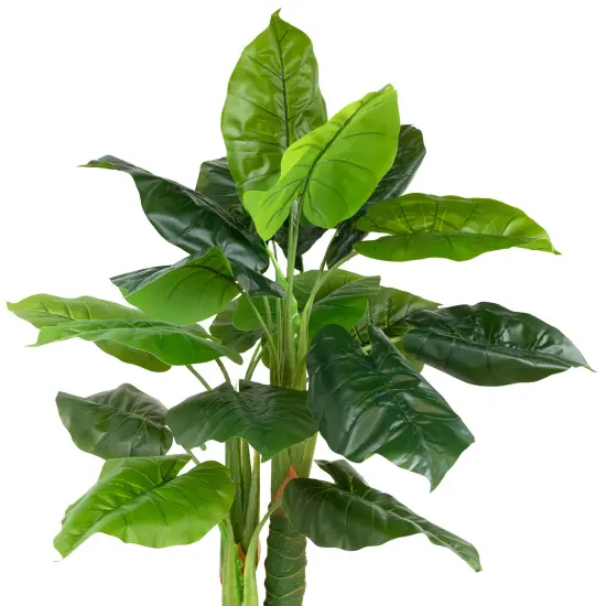 Northlight Potted Wide Taro Leaf Artificial Greenery Floor Plant - 47" {4}