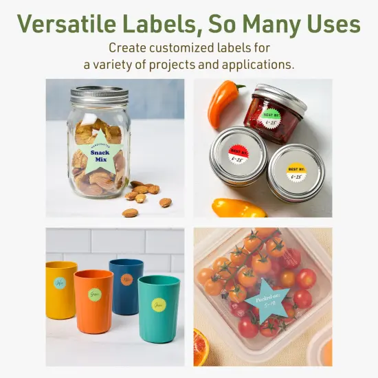 Avery Dissolvable Labels, 1" Starburst {11}