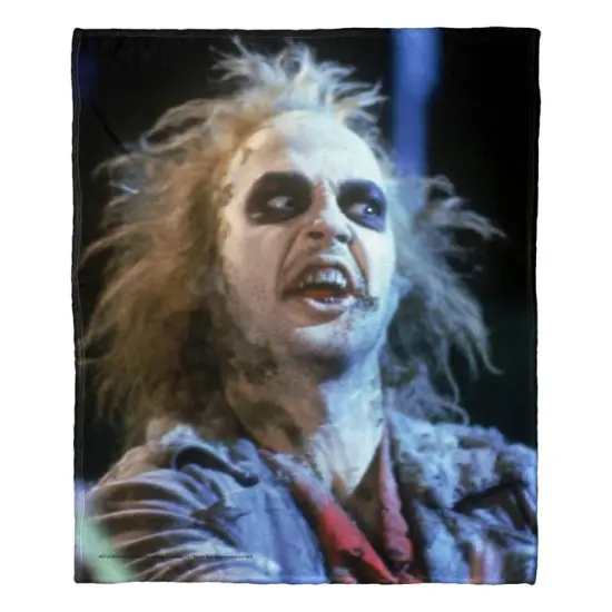 Warner Brothers Beetlejuice Silk Touch Throw Blanket Say It Three Times {6}