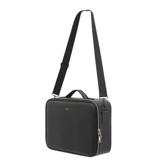 Travel Makeup Train Case Storage Bag With Mirror + Lights Cosmetic Bag Organizer {4}