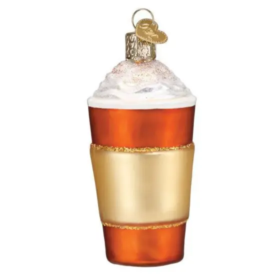 Old World Christmas 4.25 In Pumpkin Spice Latte Tree Ornament , Drink Star Fall Multicolored {2}