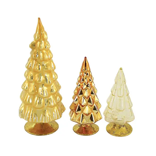 Cody Foster 6.75 In Small Yellow Hue Trees Christmas Decorative Tree Set , Halloween Decor Christmas Village Decor Mantle Decoration {2}