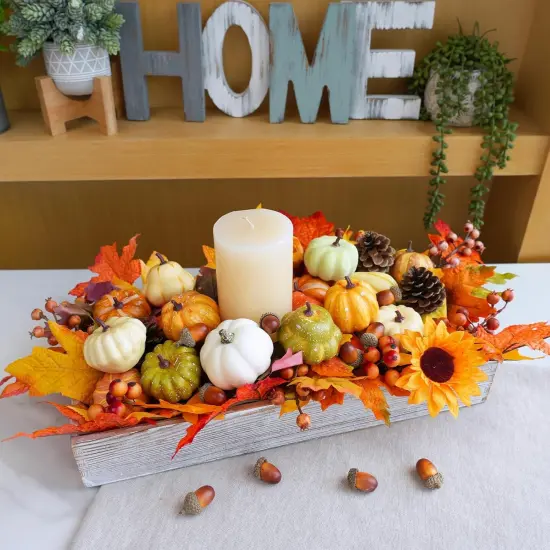 46 Pcs Assorted Fall Harvest Decor Table Decor {4}