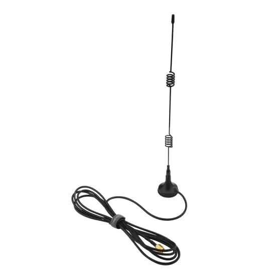 Insten 7 dBi 2.4 GHz 802.11b/g Omni WiFi Antenna RP-SMA Magnet Black {1}