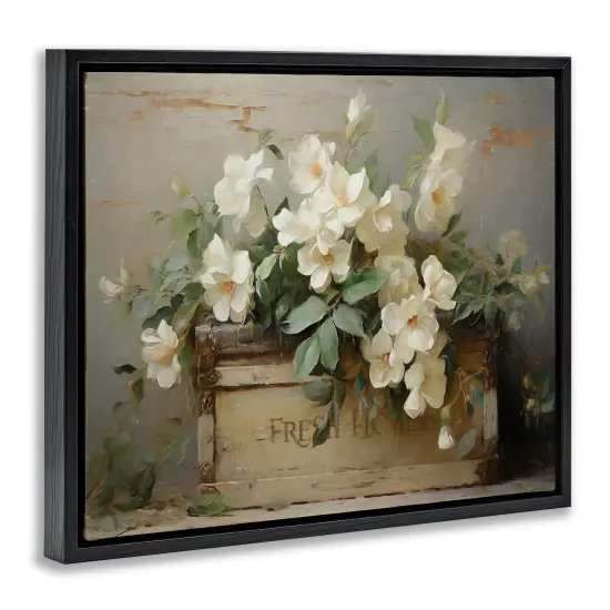 Stupell Industries Fresh Rustic Flowers Floating Frame Design By Ramona Murdock {3}