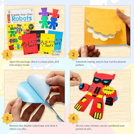 4 Pieces EVA Foam Art Crafts Gift Kit {5}