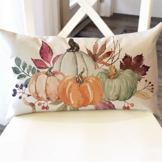 Autumn Lumbar Decorative Throw Pillow Case for Home Living Room Couch Decor {2}