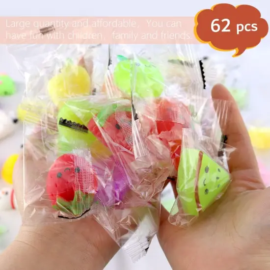 62 Pieces Animals Mochi Squishy Toys {3}