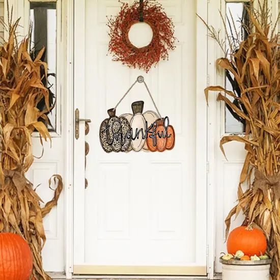Fall Pumpkin Front Door Porch - Brown {4}