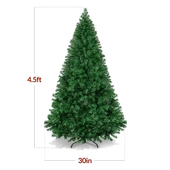 Best Choice Products Premium Hinged Artificial Christmas Pine Tree w/ Metal Base {2}