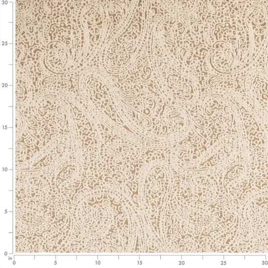 Paisley Cafe - Beige & Taupe,Brown Paisley Upholstery Fabric 54 Inches" {3}
