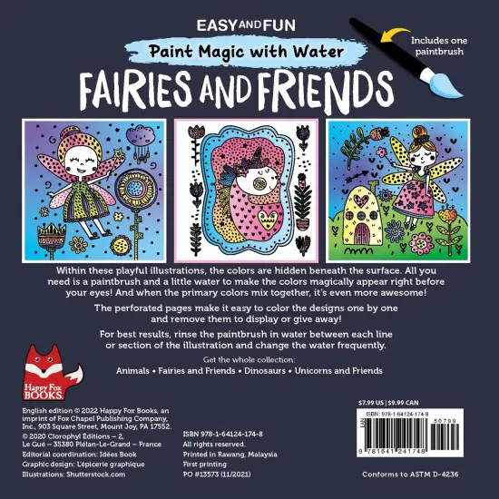 Fairies & Friends Paint Magic With Water-Softcover {2}