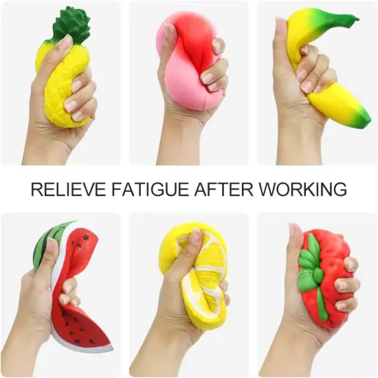 6PCS Jumbo Squishies Slow Rising Strawberry {4}