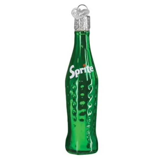 Old World Christmas 4.0 Inch Sprite Bottle Tree Ornament , Ornament Pop Cola Refreshing Green {1}