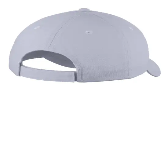 Port & Company&reg; Six Panel Unstructured Twill Cap Silver {2}