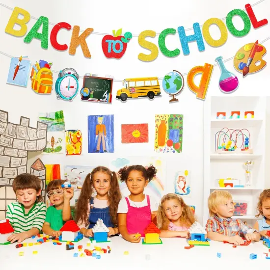 Glitter Back To School Banner {4}