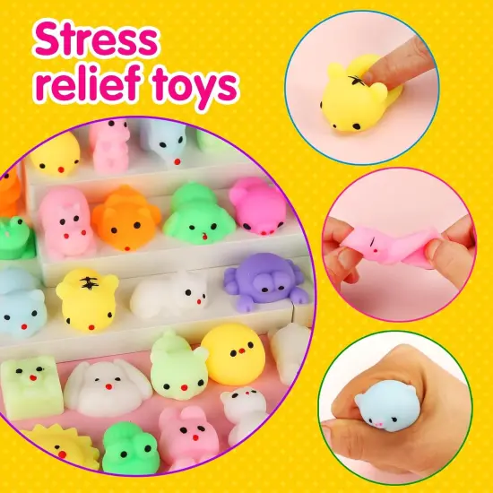200 Pcs Mochi Squishy Toy, Kawaii Squishies Bulk {4}