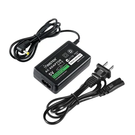 Insten Battery Wall Travel Charger for Sony PSP 1000 PSP-110 PSP-1001/PSP Slim & Lite 2000/PSP 3000 Replacement AC Adapter Power Supply for PSP Black {2}