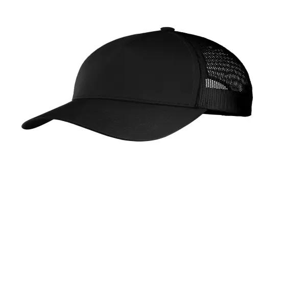 Sport-Tek &reg; PosiCharge Competitor Mesh Back Cap Iron Grey/Blk {4}