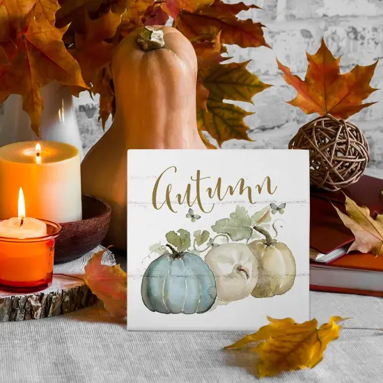 Fall Decorations For Home Wooden Box Sign {2}