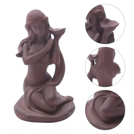 Bathing Girl Incense Holder Women Incense Burner Cone Backflow Smoke Fountain {4}