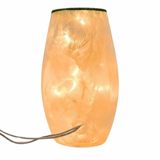 Stony Creek 7.25 In Jolly Snowman Pre-Lit Med Christmas Lighted Glass Accent , Christmas Decor Electric Windy Winter Snow ORNAMENT {2}