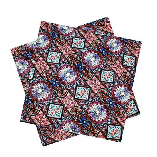 Geometric Kaleidoscope Printed Spandex {4}