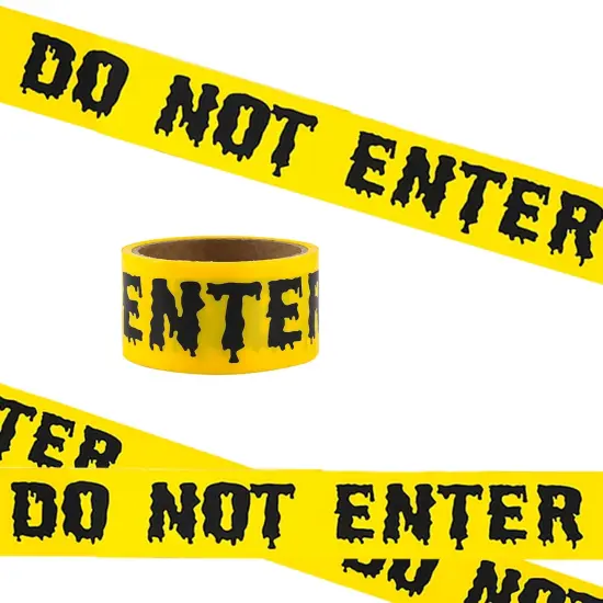 1.9 inch x 82 feet Halloween Caution Tape Halloween Tape,Do Not Enter Tape,Scary Hazard Warning Tape for Crime Scene Halloween Party Decorations Indoor Outdoor {2}