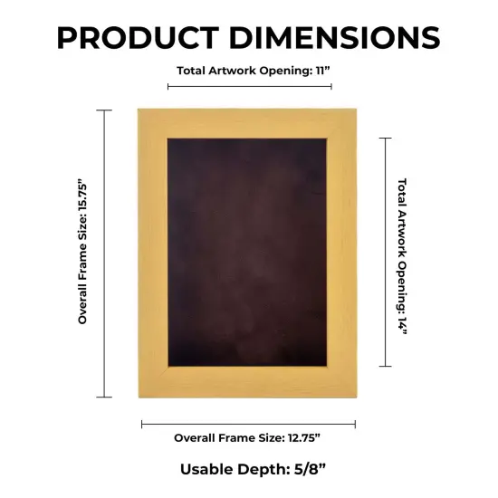 Classic Natural Wood Shadow Box Frame with Acrylic Front - Brown Suede Backing, 30 Sizes {1}