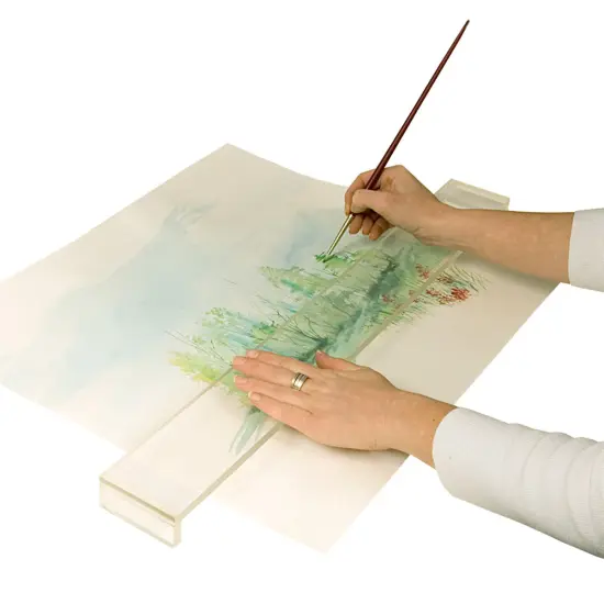 Creative Mark Artist Leaning Bridge - Clear Acrylic Wrist Rest - Steady Hand Drawing Tools for Artists & Architects - Transparent Bridge for Painting, Drawing, and Drafting -18", 24", 31" Lengths {6}